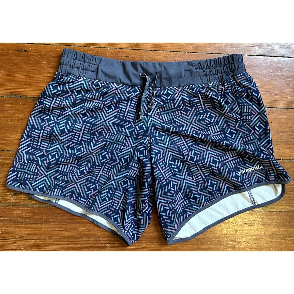 Geometric Pattern Patagonia Strider Shorts Running Shorts Women's Small